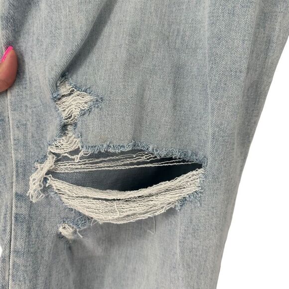 Abercrombie Curve Love Ankle Straight Ultra High Rise Size 37 24L Light Wash - Picture 5 of 10